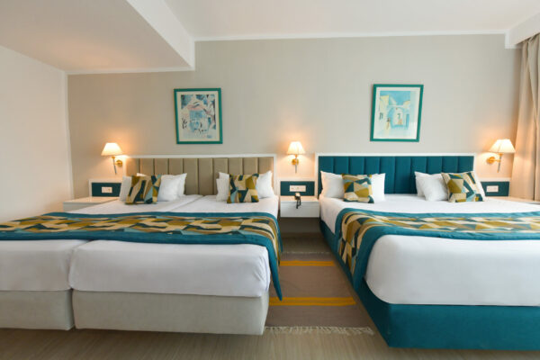 blue beach golf & spa chambre quadruple